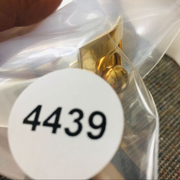 EXCEPTIONAL Gold Marabled Translucent Resin Belt Bracelet 4439 - Picture 6 of 6